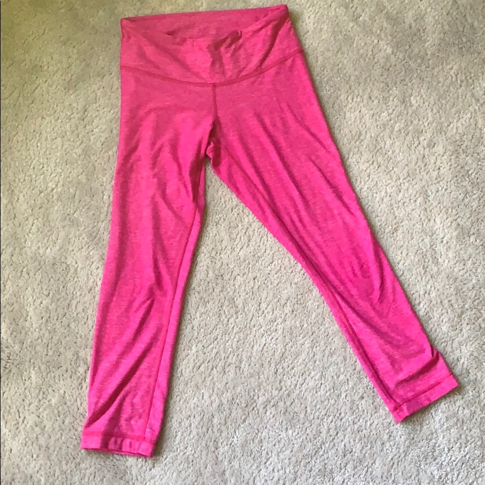 Pink Cropped Lulu Leggings (Free with Bundle!)